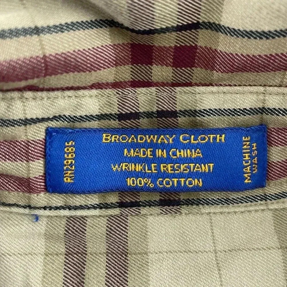 Pendleton wrinkle resistant Shirt Long Sleeve Button Down Mens L Plaid 3921 - Picture 2 of 8